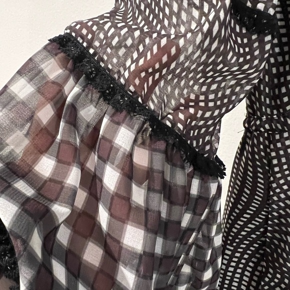 JONATHAN Simkhai feminine sheer bell sleeve lace trim Dress size small - Picture 5 of 13